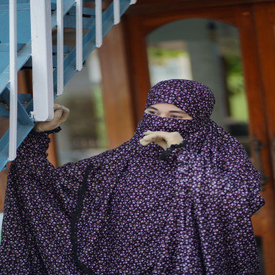 Premium Quality Plajo Khimar Set